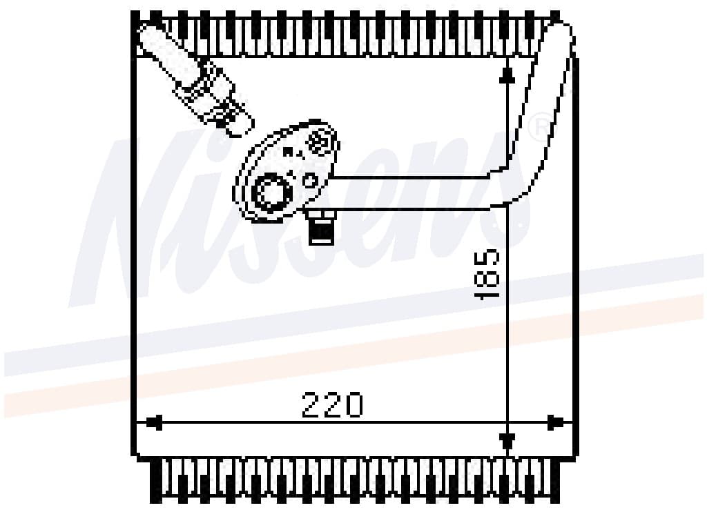 Evaporator Hyundai Elantra II alla mod. 09/93-06/95 från Galwin