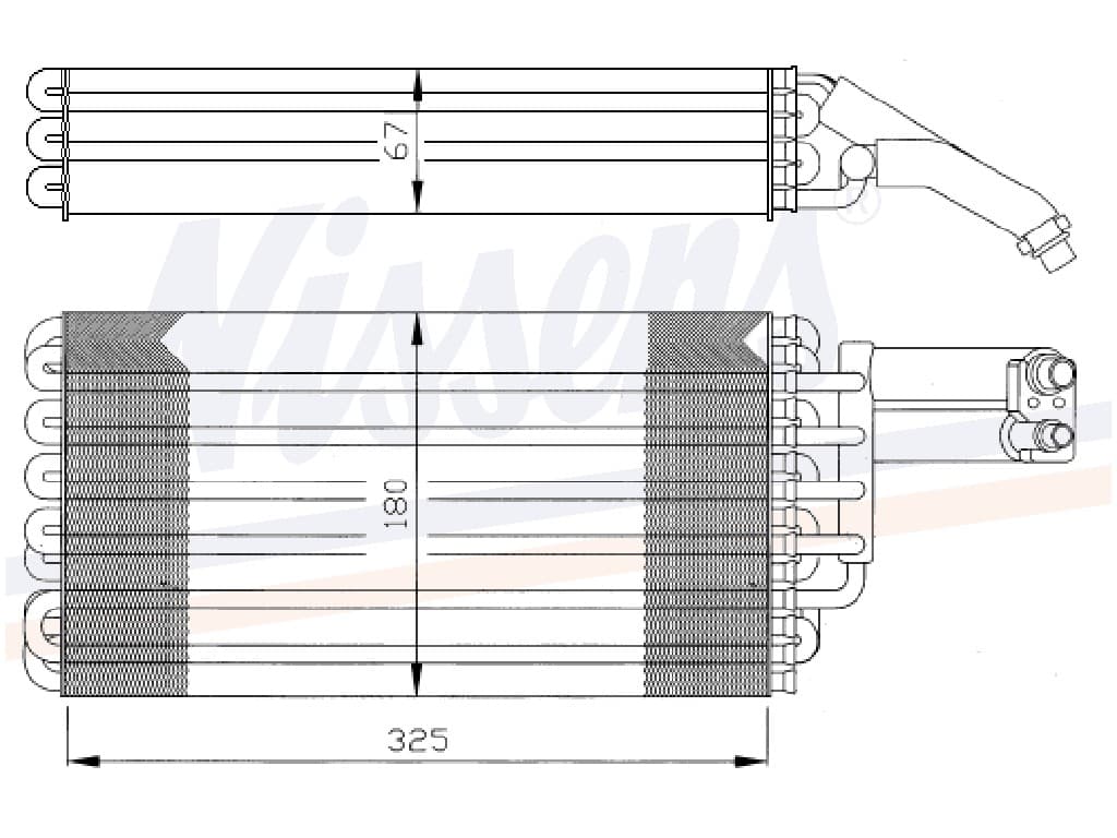 Evaporator MB R 129 alla mod. 07/88- från Galwin
