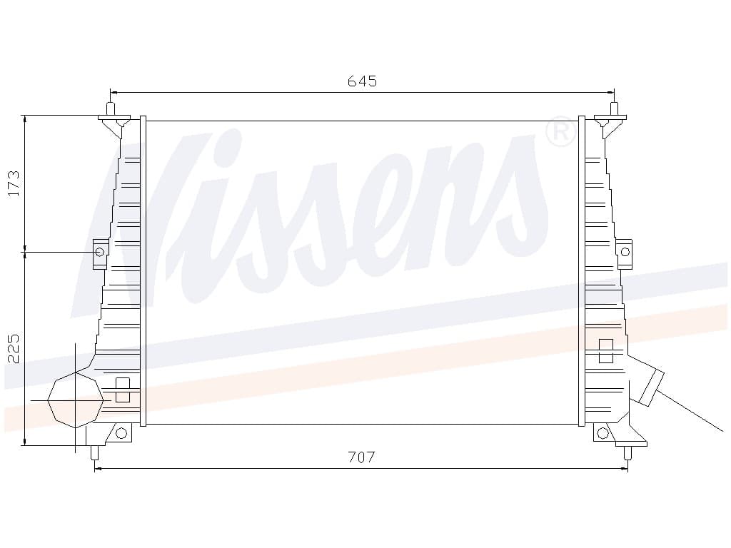 Intercooler Saab 9-5 3,0 I 24V 06/97- från Galwin