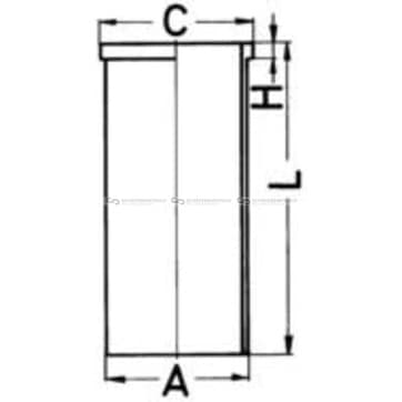 Cylinder, Liner 91mm från Autofrance