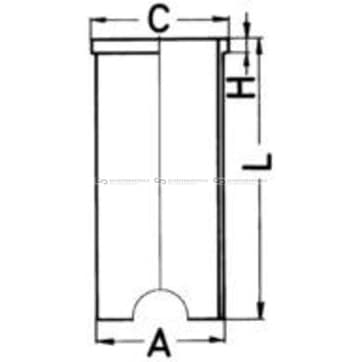 Cylinder, Liner 76,51mm från Autofrance