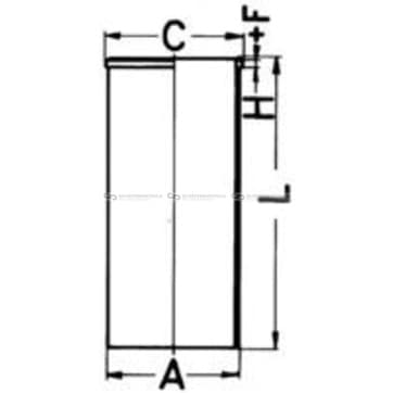 Cylinder, Liner 92mm från Autofrance