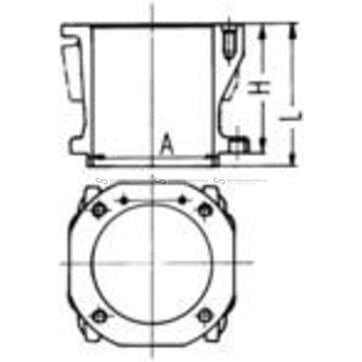 Cylinder, Liner 90mm från Autofrance