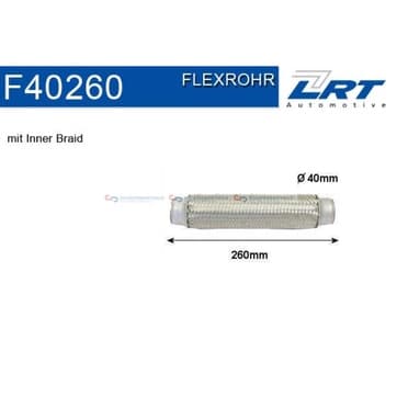 Flexrör, avgassystem 260mm innerväv från Autofrance