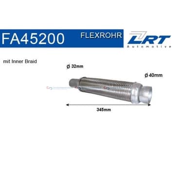 Flexrör, avgassystem Ø-45,5 200,0mm innerväv från Autofrance