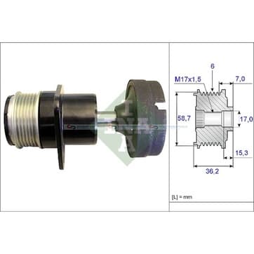 Generator, Freewheel Clutch