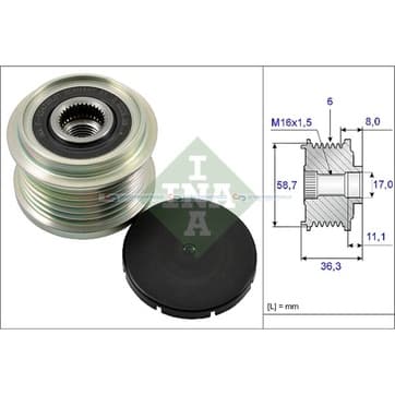 Generator, Freewheel Clutch