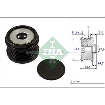 Generator, Freewheel Clutch