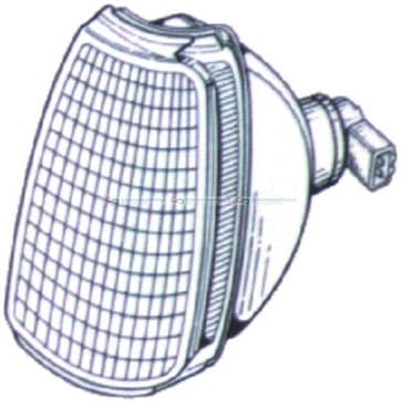 Blinkers, Höger fram