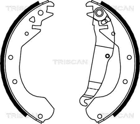 Bromsbackar från TRISCAN