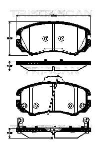 Bromsklossar fram