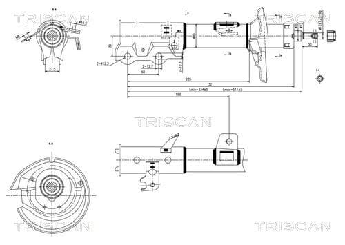 Triscan stötdâmpare från TRISCAN