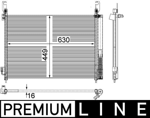 588 000P Kondensor klimatanläggning från MAHLE - bild 2