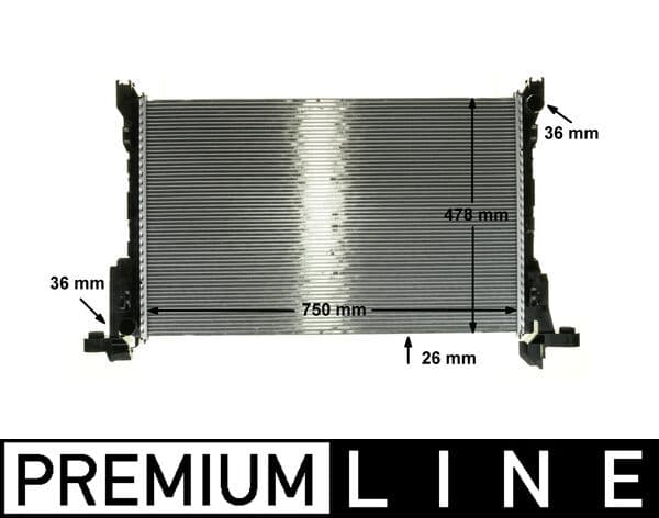 86 000P Kylare motorkylning från MAHLE