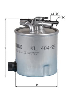 404/25 Bränslefilter från MAHLE