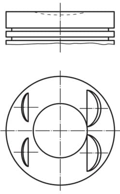 PI 00127 000 Kolv från MAHLE