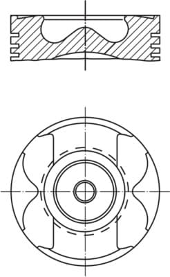 PI 00129 000 Kolv från MAHLE