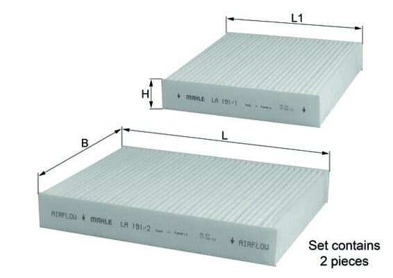 191/S Filter kupéventilation från MAHLE