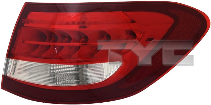 Baklykta yttre vä, med LED, utan lamphållare 2017-