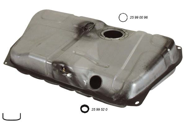 Bensintank inj. EFI 04/1993-. CFI 12/1993-