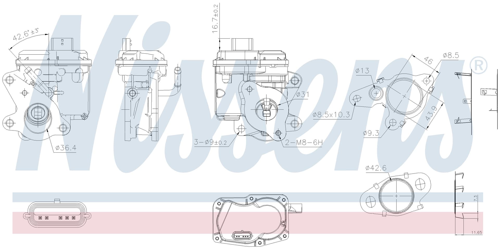 EGR Ventil, MB, Nissan, Opel, Renault