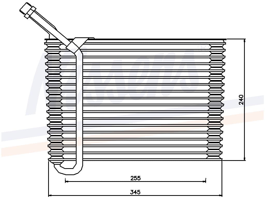 Evaporator Volvo 940 alla mod. 09/90-