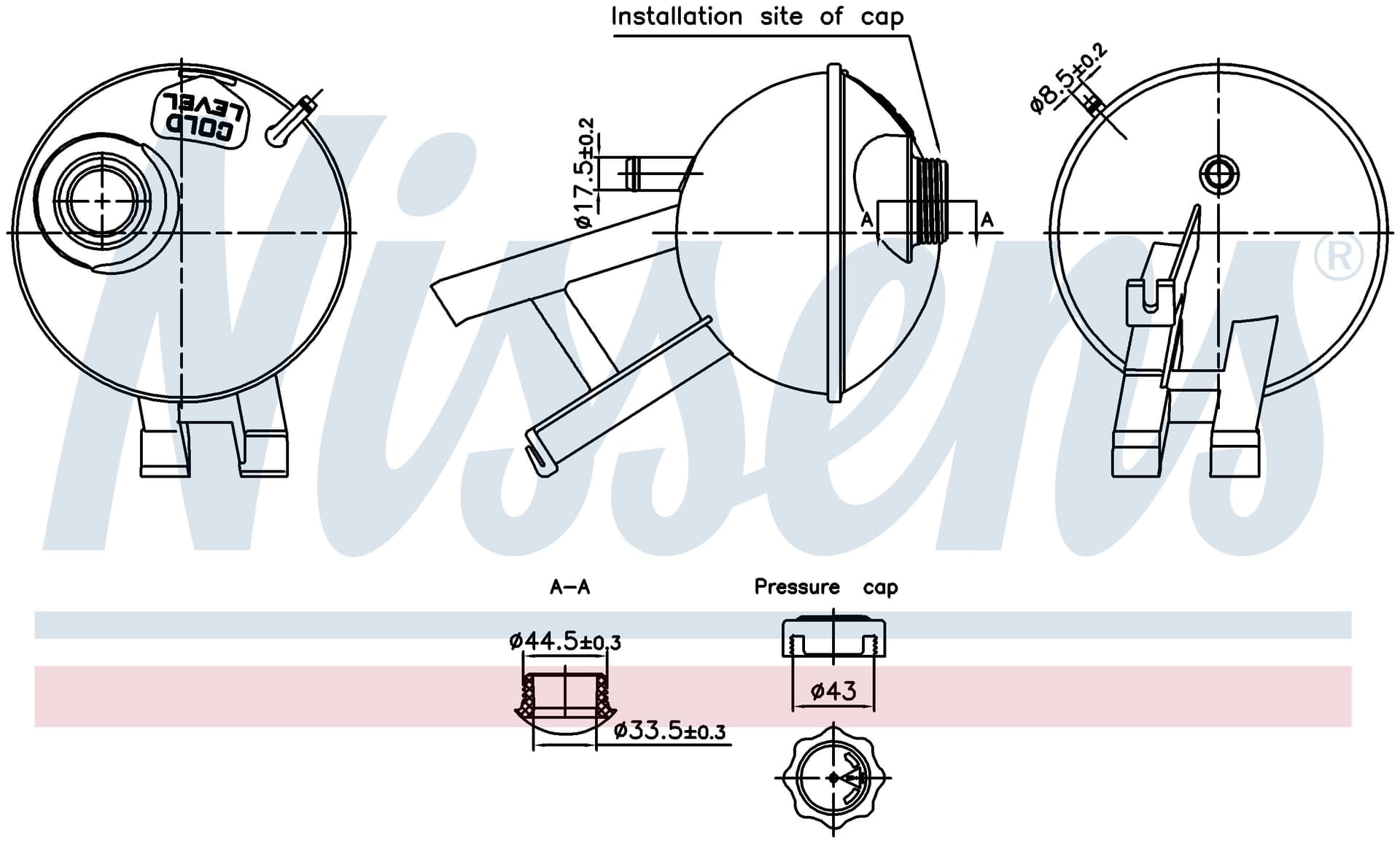 Expansionstank inkl lock, Land Rover från Galwin