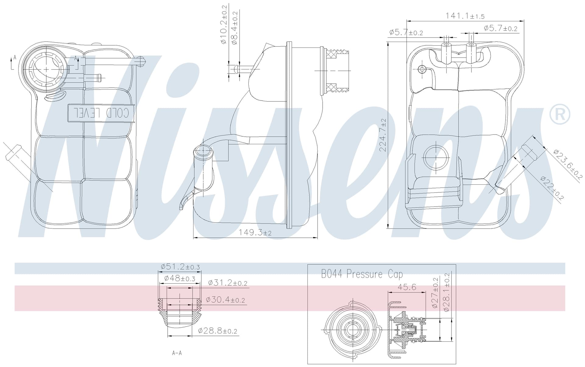 Expansionstank inkl lock, Land Rover från Galwin