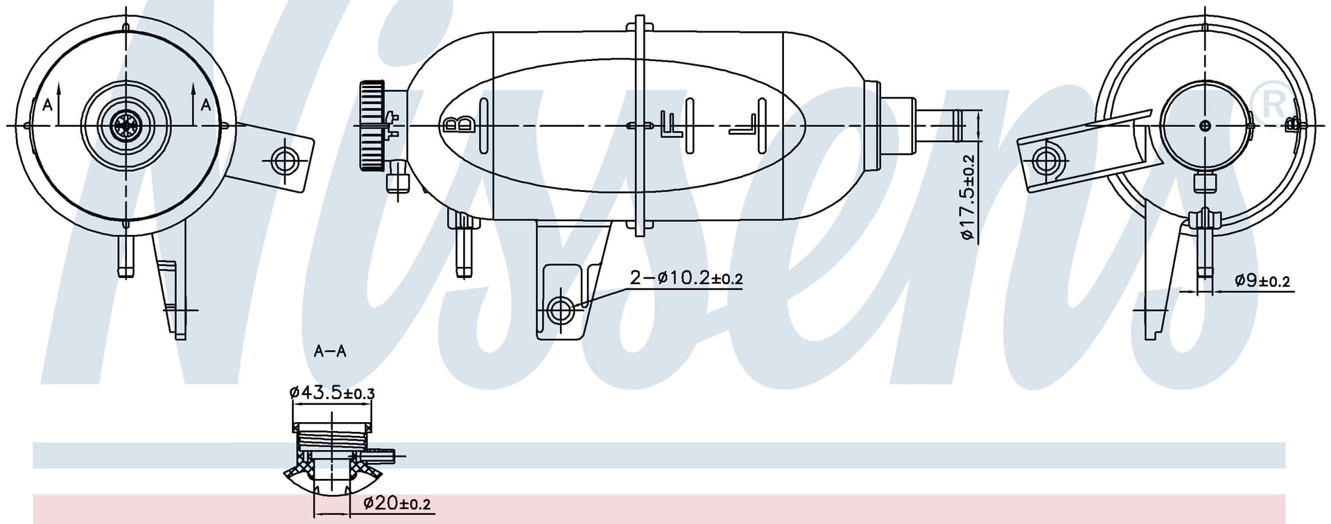Expansionstank inkl lock, motorkylning, 2,5D/3,0D från Galwin