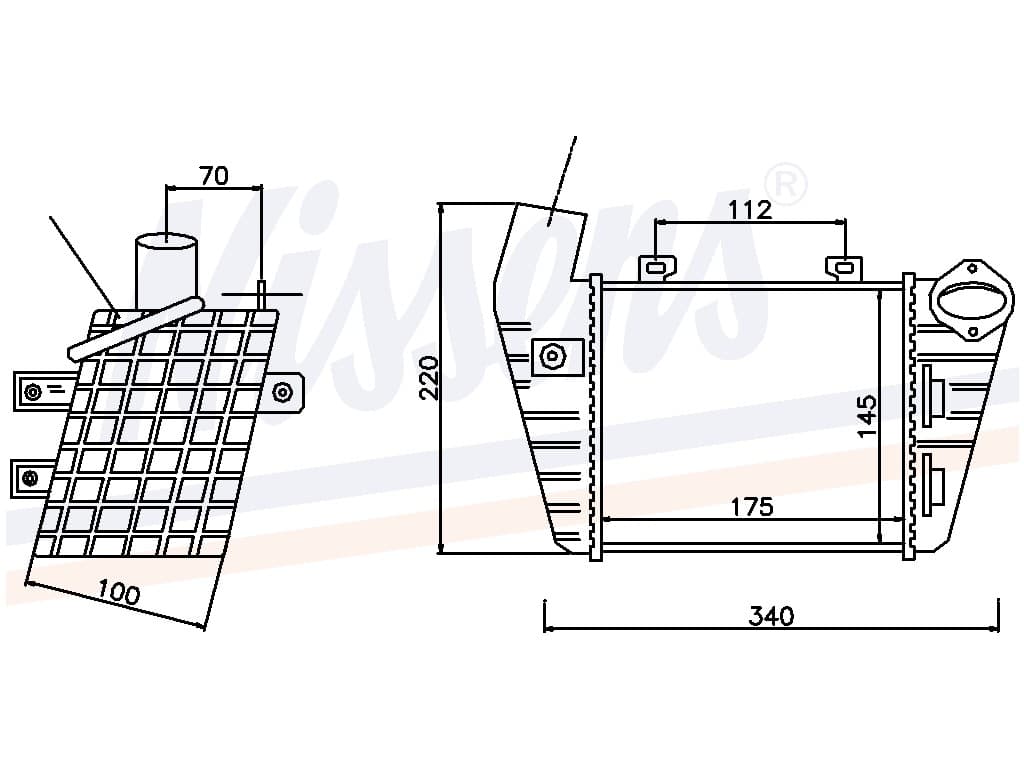 Intercooler VW Golf III 1,9 TDI 08/93-12/97