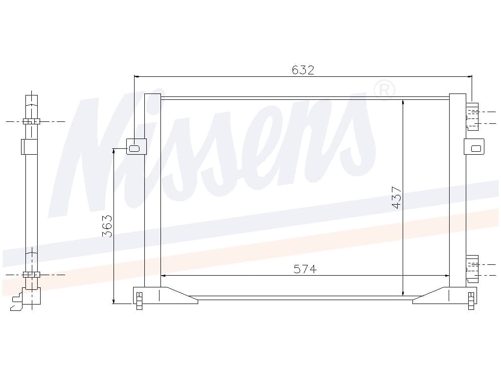 Kondensor Opel Vivaro 2,0i 16V/1,9 DTI Man. 05/01-