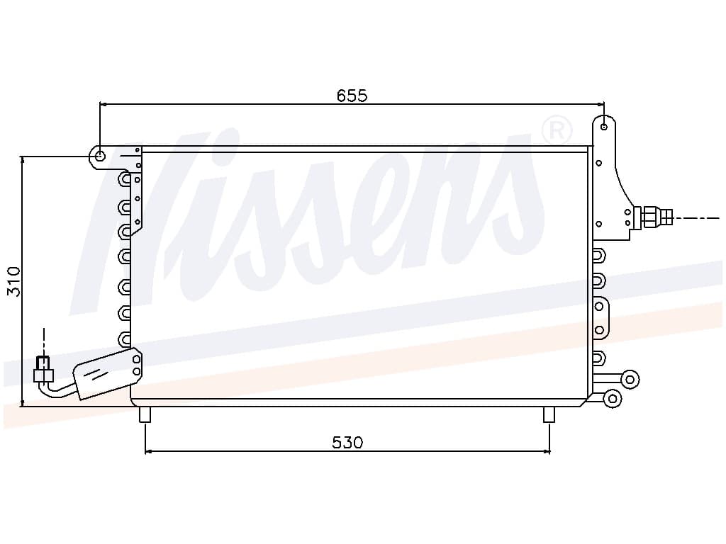 Kondensor Seat Toledo alla mod. Man/aut. 05/1991-03/1999