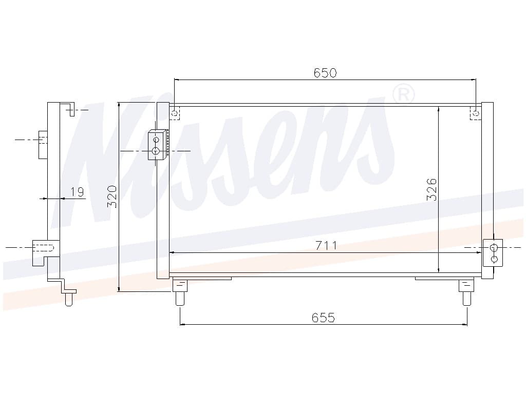 Kondensor Subaru Impreza alla mod. Man/aut. 08/95-07/98