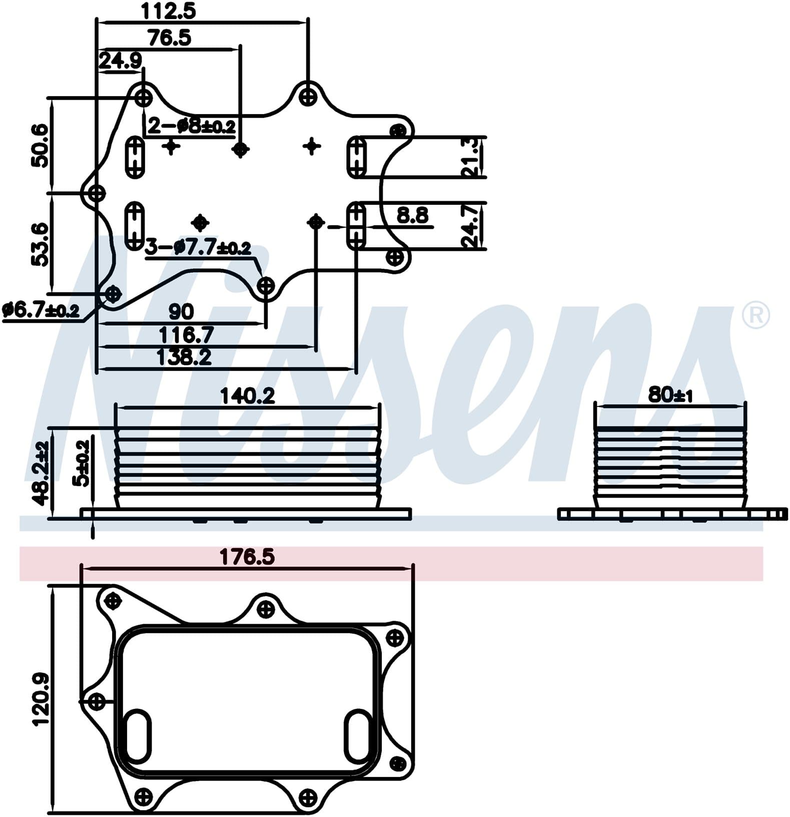 Oljekylare, motor