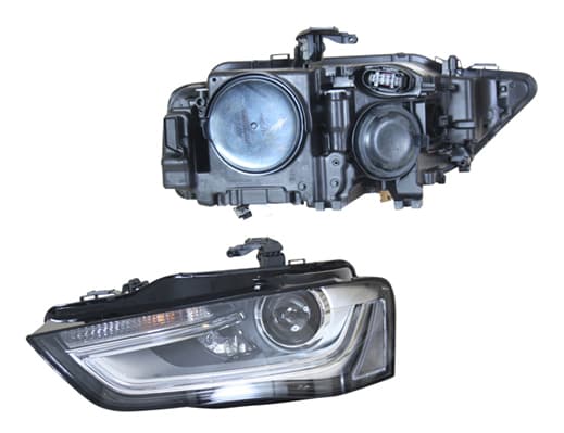 Strålkastare bi-xenon D3S/H7/LED,kurvljus, m.motor, u.ballast 2013- från Galwin